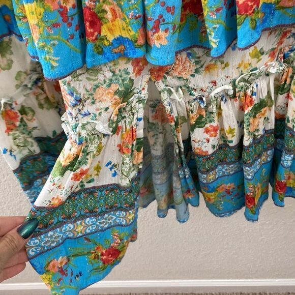 Rachel Ashwell Floral Layered Skirt size Large - Picture 7 of 8